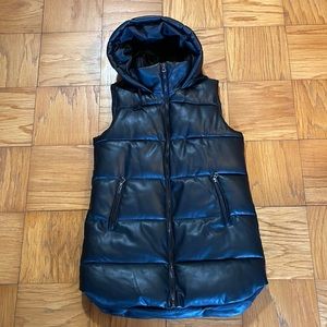 Sebby collection vegan leather vest